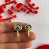 Tres Jolie Lollie Lollipop Clip Earrings