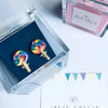 Tres Jolie Lollie Lollipop Clip Earrings