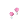 Tres Jolie Lollie Perlen-Bommel-Clip-Ohrringe – Rosa