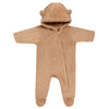 Bear Ears Hooded Plush Jumpsuit