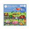 Moritoys – Fahrzeugabenteuer: Entdecken Sie Fahrzeuge mit einem 18-teiligen Puzzle und 8 ausgeschnittenen Fahrzeugen